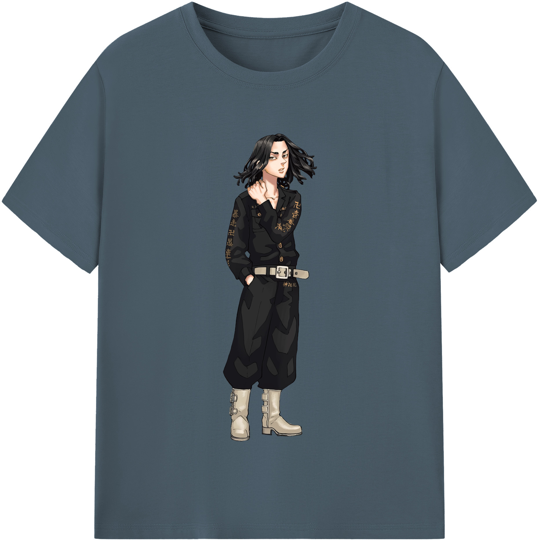 （画像用） 東京リベンジャーズ Tokyo Revengers 綿100％半袖Tシャツ（フロントプリント）